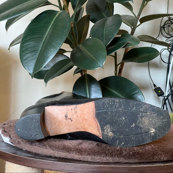 VINTAGE Ferragamo knee high black leather boots - size 9.5/10 - Picture 9 of 17